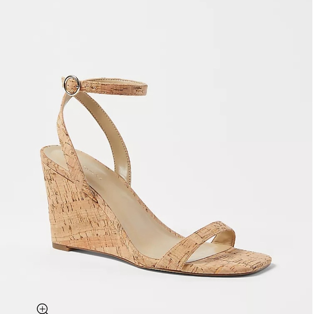 NIB Ann Taylor Cork Wedge Sandal Size 11